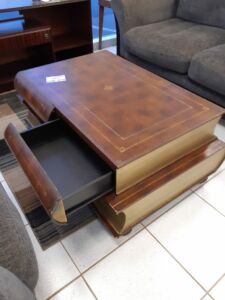 Table in the shape of books